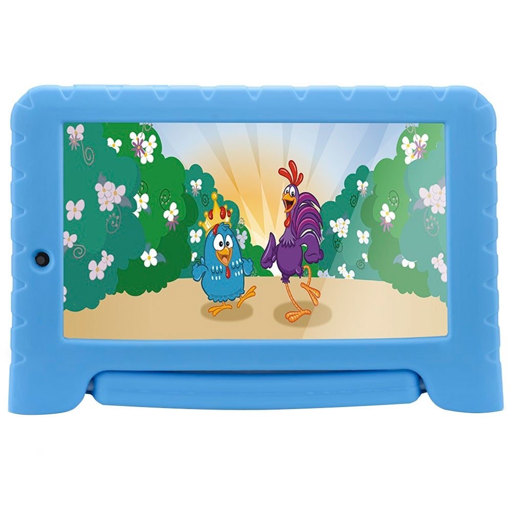 Tablet Multilaser Galinha Pintadinha Plus, Azul, Tela 7", Wi-fi, Android Oreo, 2MP, 16GB