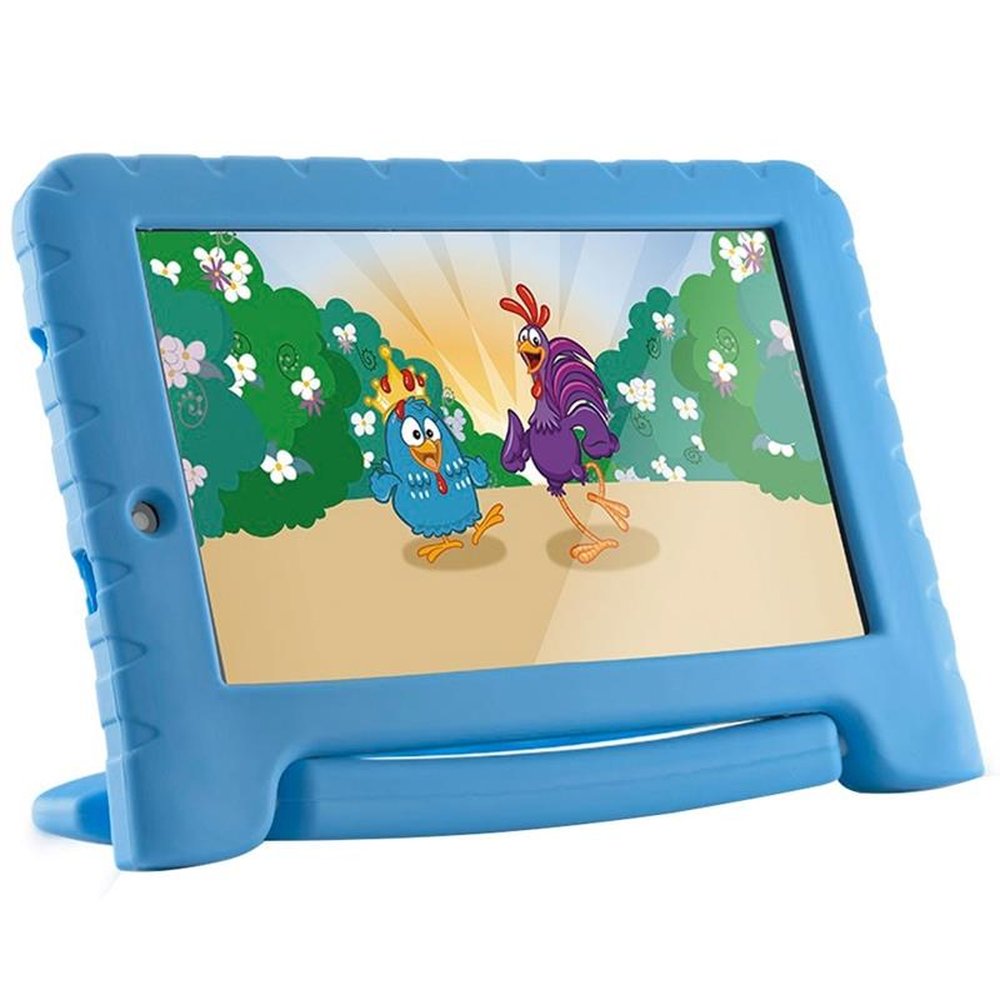 Tablet Multilaser Galinha Pintadinha Plus, Azul, Tela 7", Wi-fi, Android Oreo, 2MP, 16GB