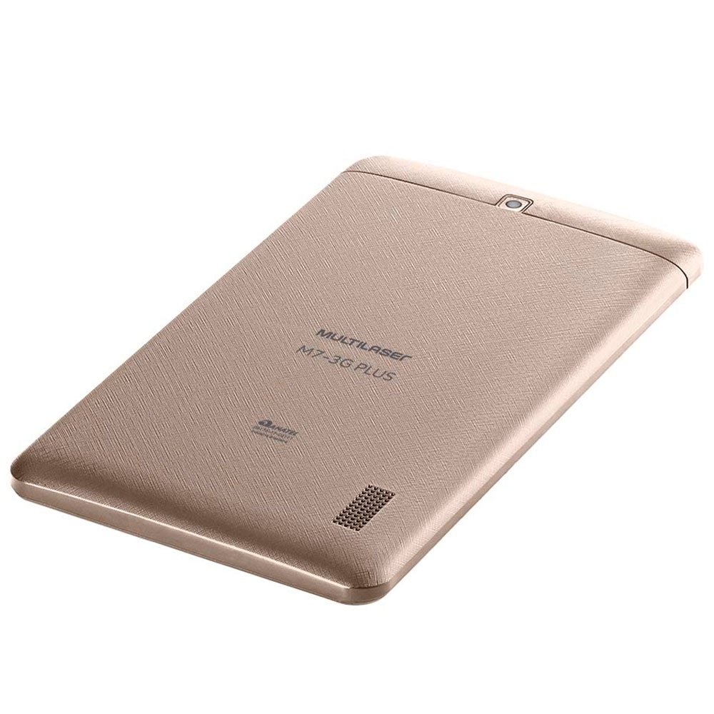Tablet Multilaser M7 Plus, Dourado, Tela 7", 3G+Wi-Fi, Bluetooth, Android 10,Câm traseira 2MP, 16GB