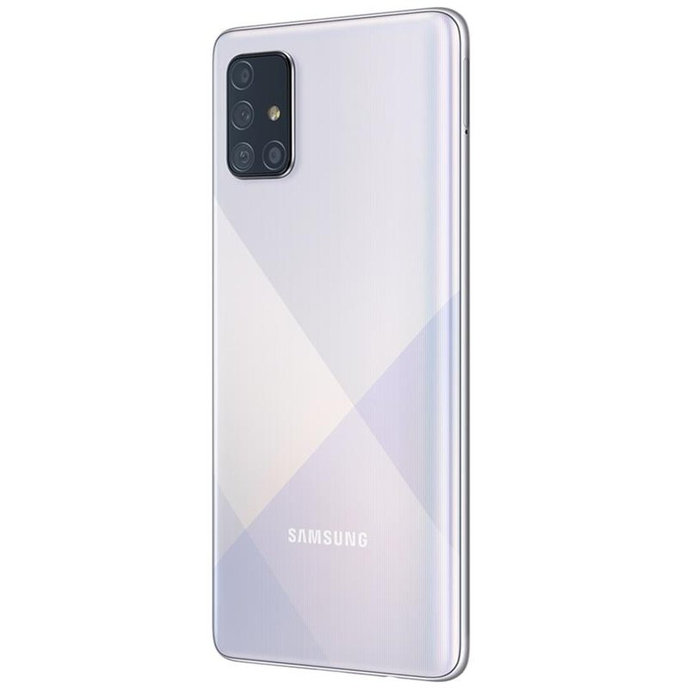 Smartphone Samsung Galaxy A71,Prata, Tela 6.7", 4G+Wi-Fi+Nfc, Android 10,Câm Traseira 64+12+5+5Mp e Frontal 32Mp,128Gb