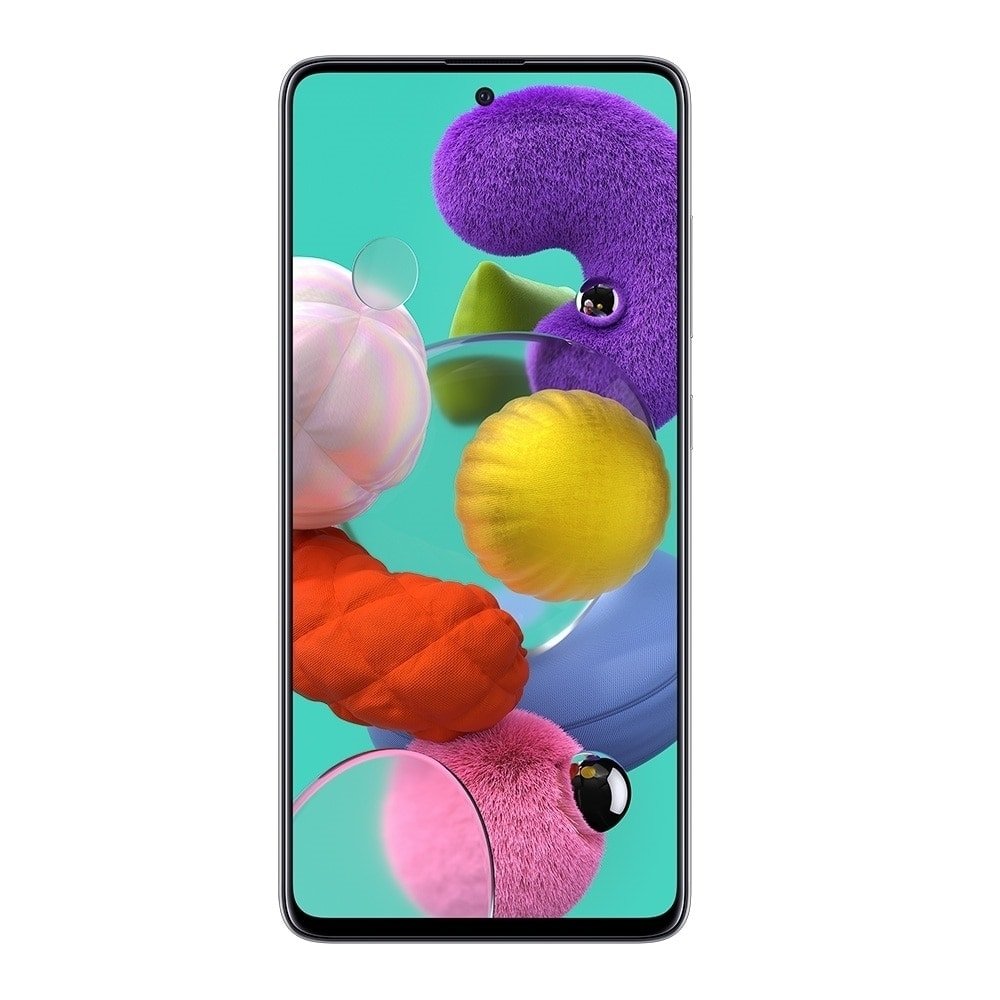Smartphone Samsung Galaxy A51, Branco, Tela 6.5",4G+WiFi+NFC, Android,Câm Traseira 48+12+5+5MP e Frontal 32MP,4GB RAM,128GB