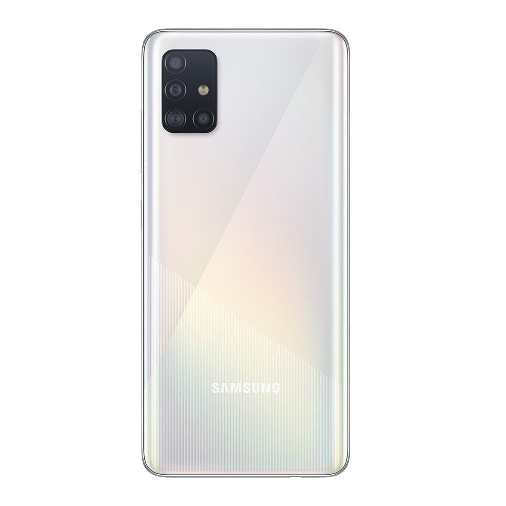 Smartphone Samsung Galaxy A51, Branco, Tela 6.5",4G+WiFi+NFC, Android,Câm Traseira 48+12+5+5MP e Frontal 32MP,4GB RAM,128GB