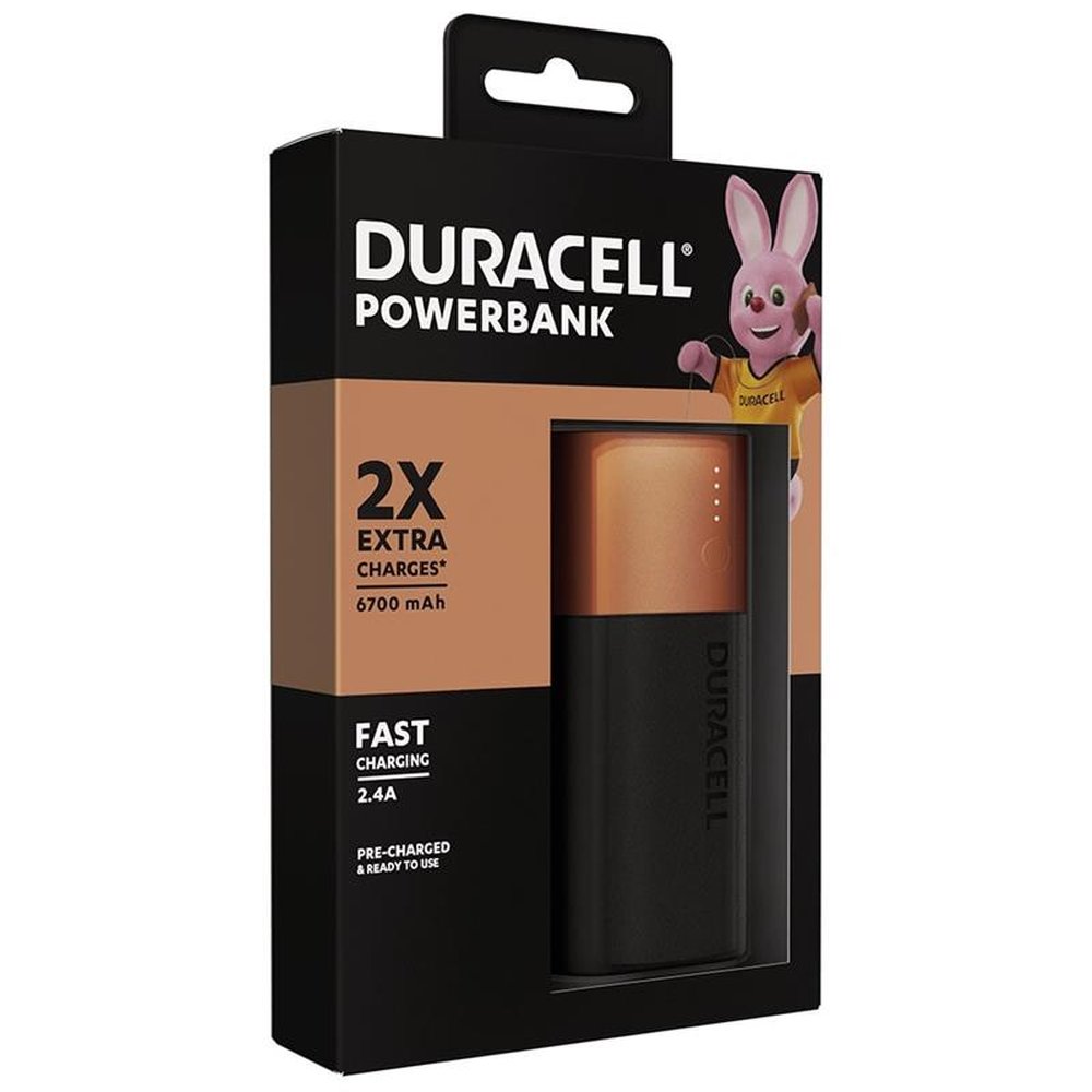 Carregador Portátil Duracell, Power Bank, 6700MAH