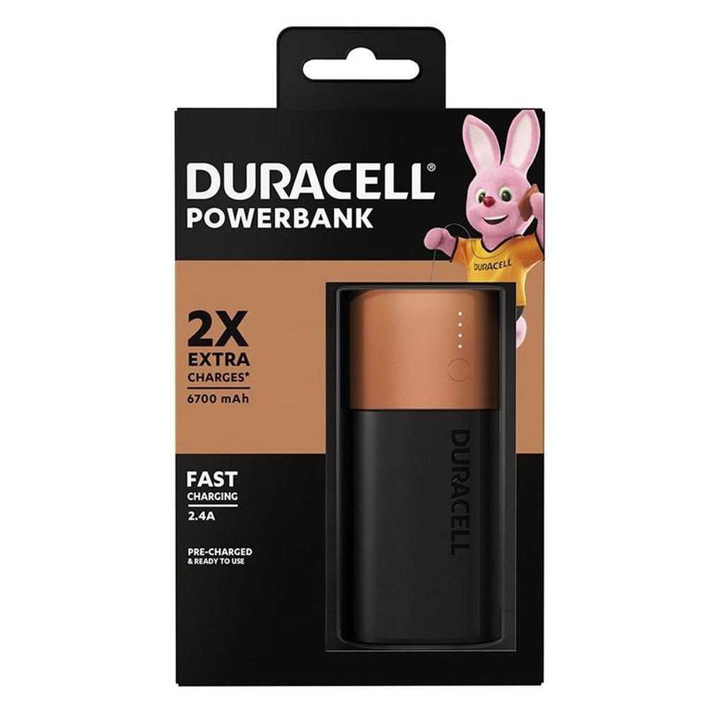 Carregador Portátil Duracell, Power Bank, 6700MAH
