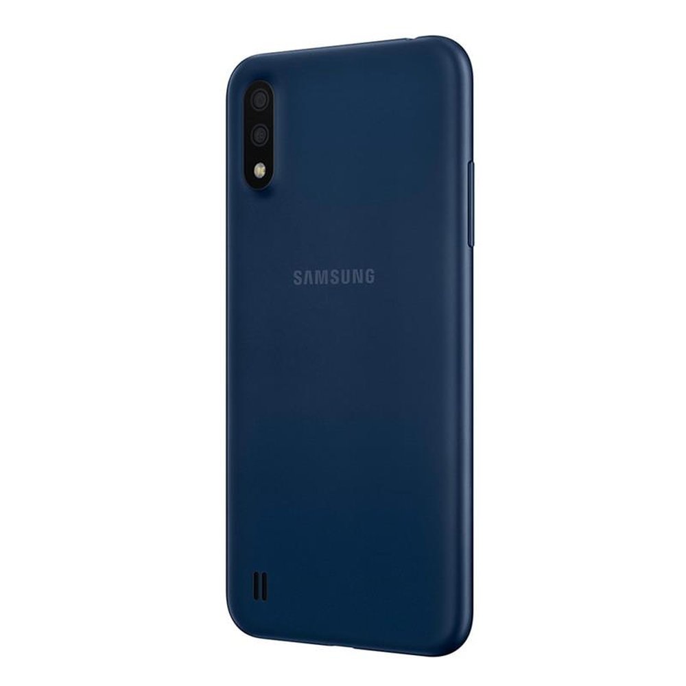 Smartphone Samsung Galaxy A01, Azul, Tela 5.7", 4G+Wi-Fi, Android, Câm Traseira 13+2MP e Frontal 5MP, 32GB
