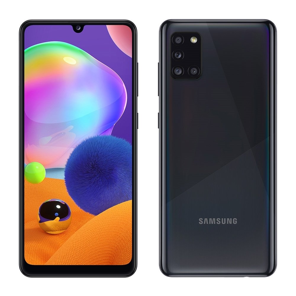 Smartphone Samsung Galaxy A31, Preto, Tela 6.4", 4G+Wi-Fi, Android, Câm Traseira 48M+8+5+5MP e Frontal 20MP, 128GB