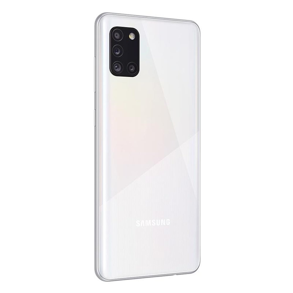 Smartphone Samsung Galaxy A31, Branco, Tela 6.4", 4G+Wi-Fi, Android, Câm Traseira 48M+8+5+5MP e Frontal 20MP, 128GB