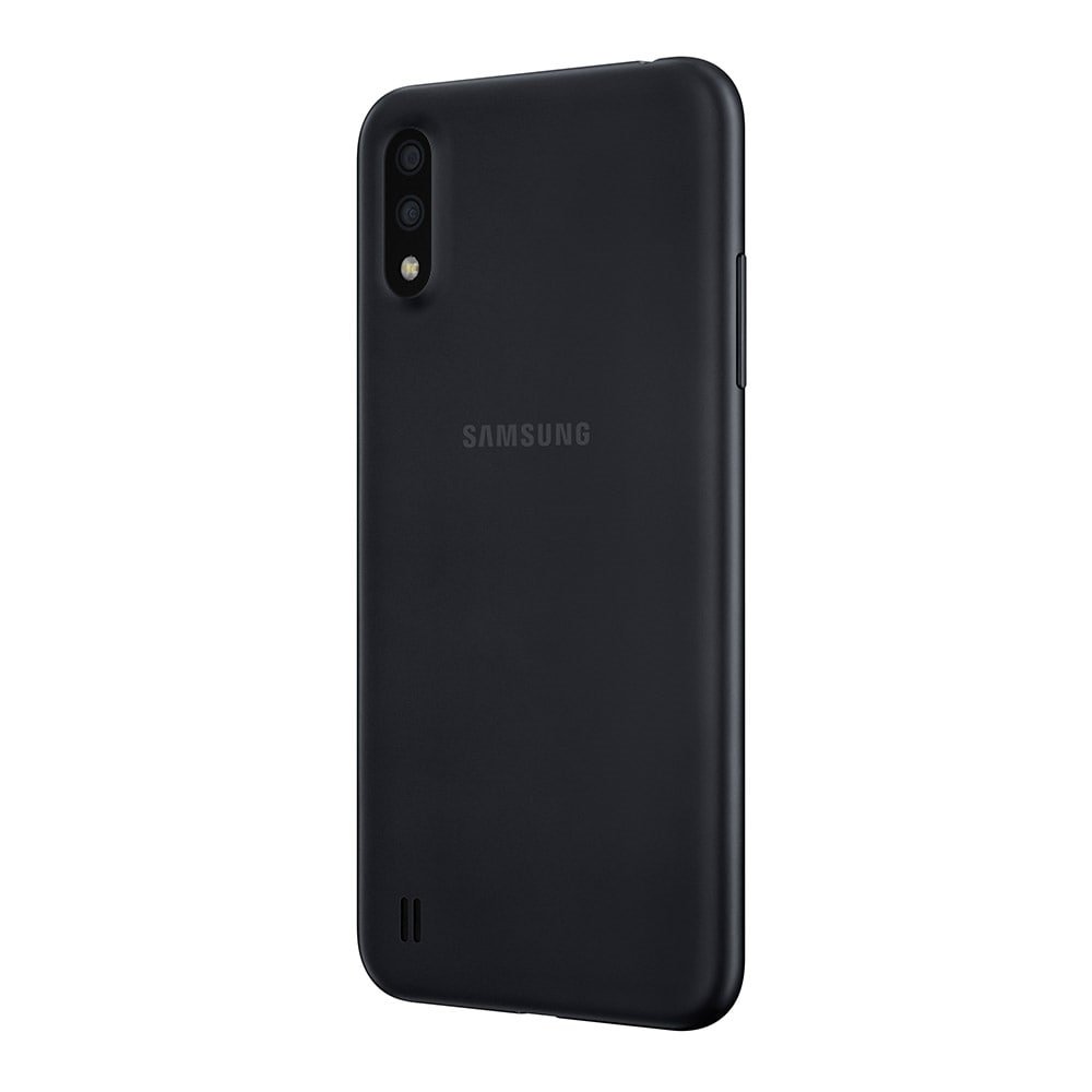 Smartphone Samsung Galaxy A01, Preto, Tela 5.7", 4G+Wi-Fi, Android, Câm Traseira 13+2MP e Frontal 5MP, 32GB
