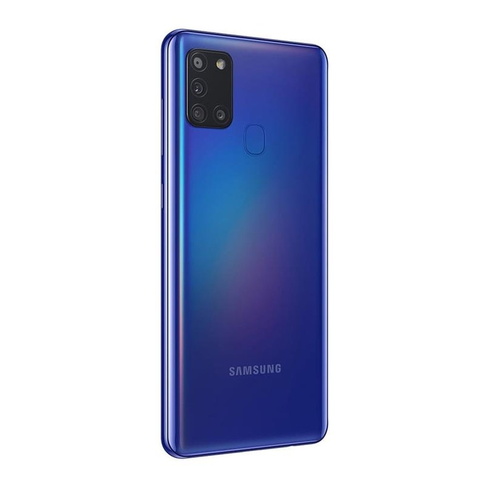 Smartphone Samsung Galaxy A21S, Azul, Tela 6.5", 4G+Wi-Fi, Android 10, Câm Traseira 48+8+2+2Mp e Frontal 13Mp, 64Gb