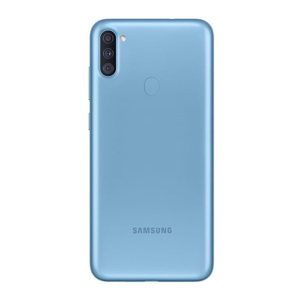 Smartphone Samsung Galaxy A11, Azul, Tela 6.4", 4G+WI-Fi, Android 10, Câm Traseira 13+5+2MP e Frontal 8MP, 64GB