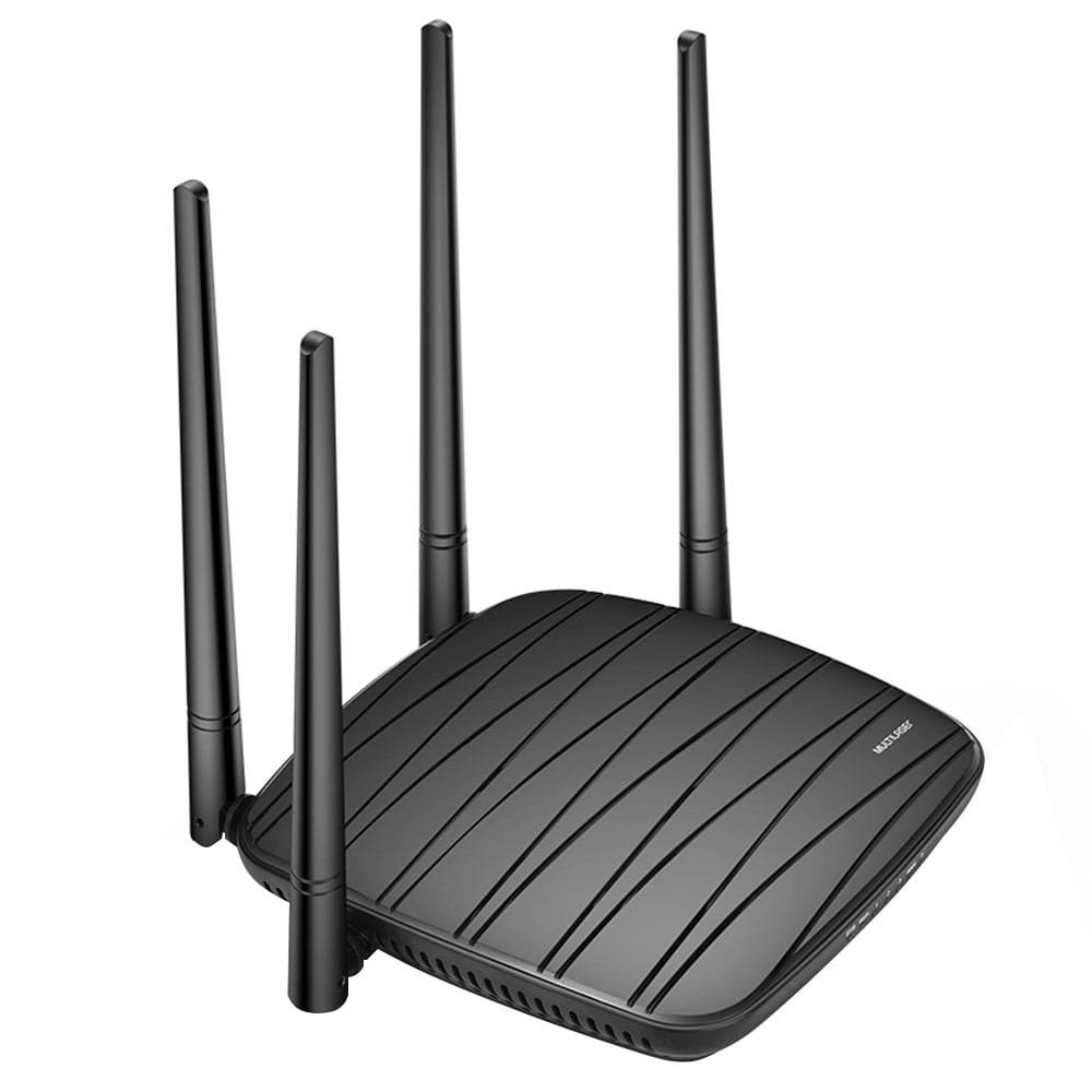 Roteador Wireless Multilaser RE018 AC1200, 1200Mbps, Dual Band, 4Portas, 4 Antenas e IPV6