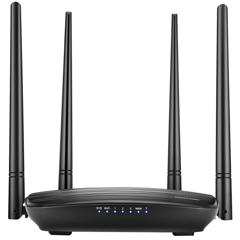 Roteador Wireless Multilaser RE018 AC1200, 1200Mbps, Dual Band, 4Portas, 4 Antenas e IPV6