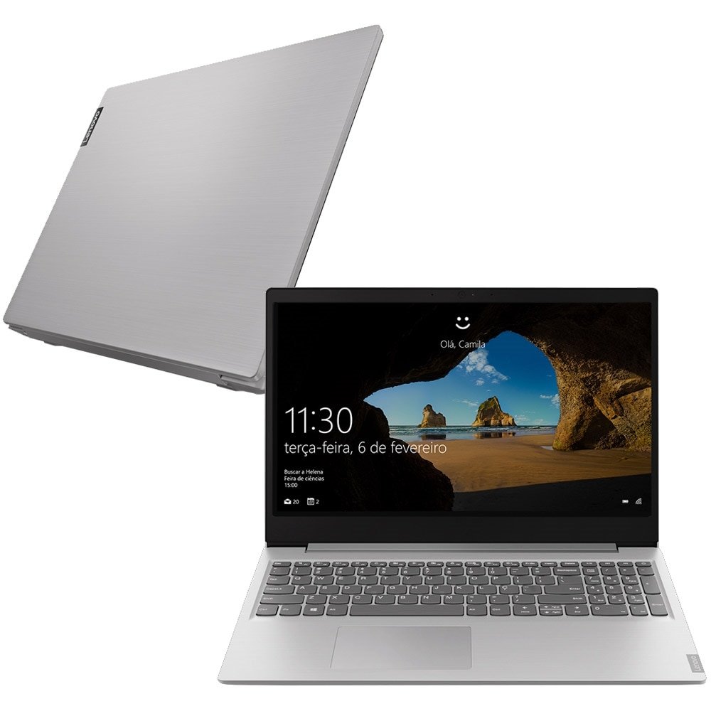 Notebook Lenovo Ideapad S145-15API Ultrafino, Ryzen 5-3500U, 4GB, 1TB, Tela 15.6", Placa AMD Radeon RX Vega 8, W10 e Prata