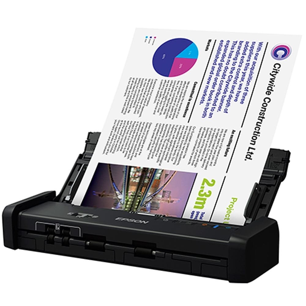 Scanner Portátil Epson Workforce ES-200, Duplex, 600 dpi, USB, Alinhamento Automático