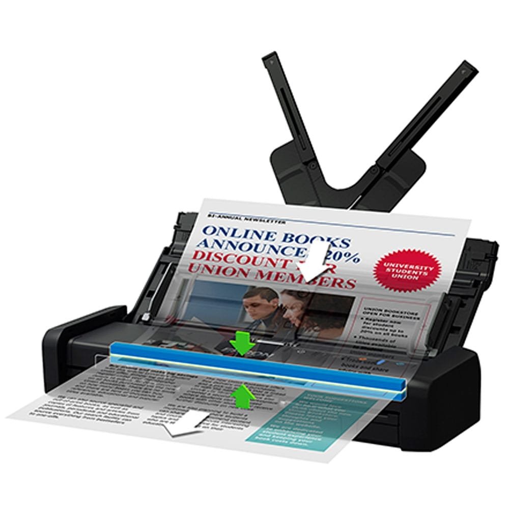 Scanner Portátil Epson Workforce ES-200, Duplex, 600 dpi, USB, Alinhamento Automático