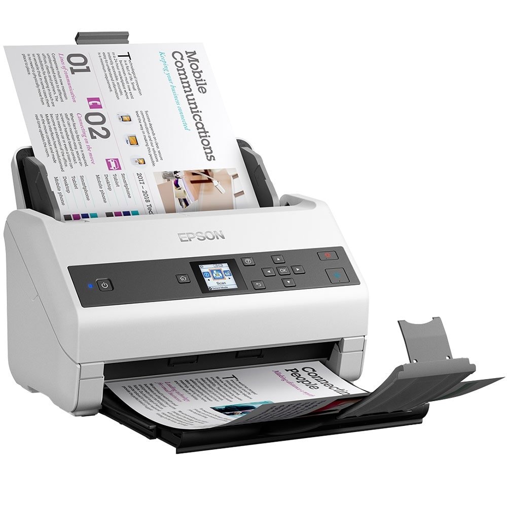 Scanner Epson Workforce DS-970, Documentos, Duplex, ADF, OCR, 600 dpi, USB, Bivolt
