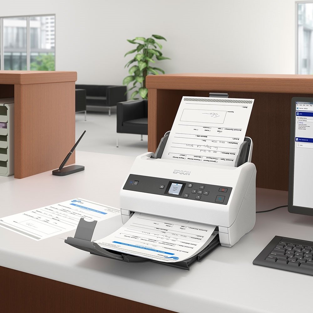 Scanner Epson Workforce DS-970, Documentos, Duplex, ADF, OCR, 600 dpi, USB, Bivolt