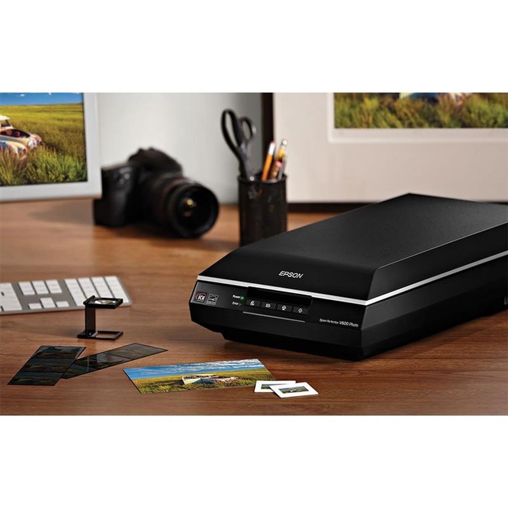 Scanner Epson Perfection Colorido Photo V600 Documentos Fotografias Filmes 6400dpi OCR USB 110V