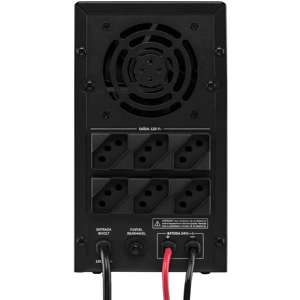 Nobreak Intelbras XNB 1800VA BI+, 6 Tomadas, Sem Bateria, Entrada Bivolt e Saída 110V