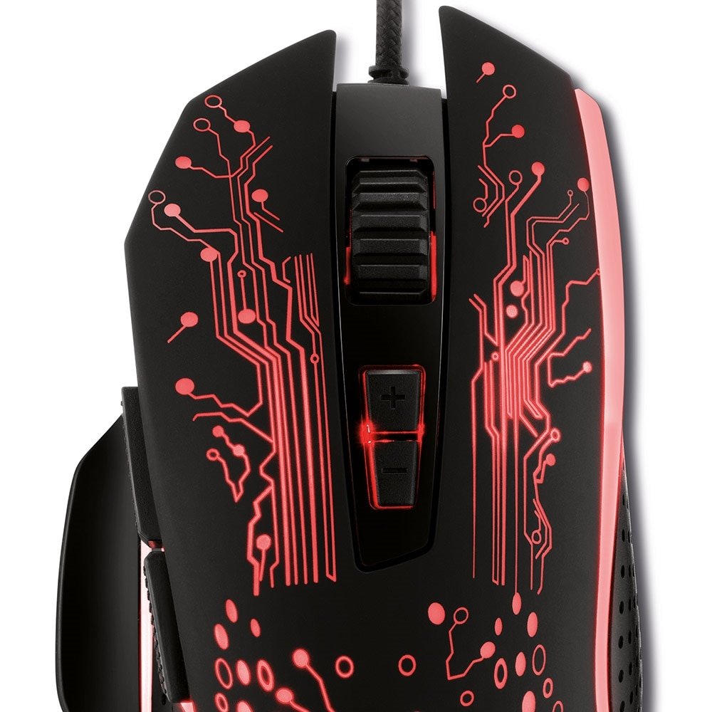 Mouse Gamer Xzone GMF03 USB Ergonômico LED 3200dpi RGB Preto