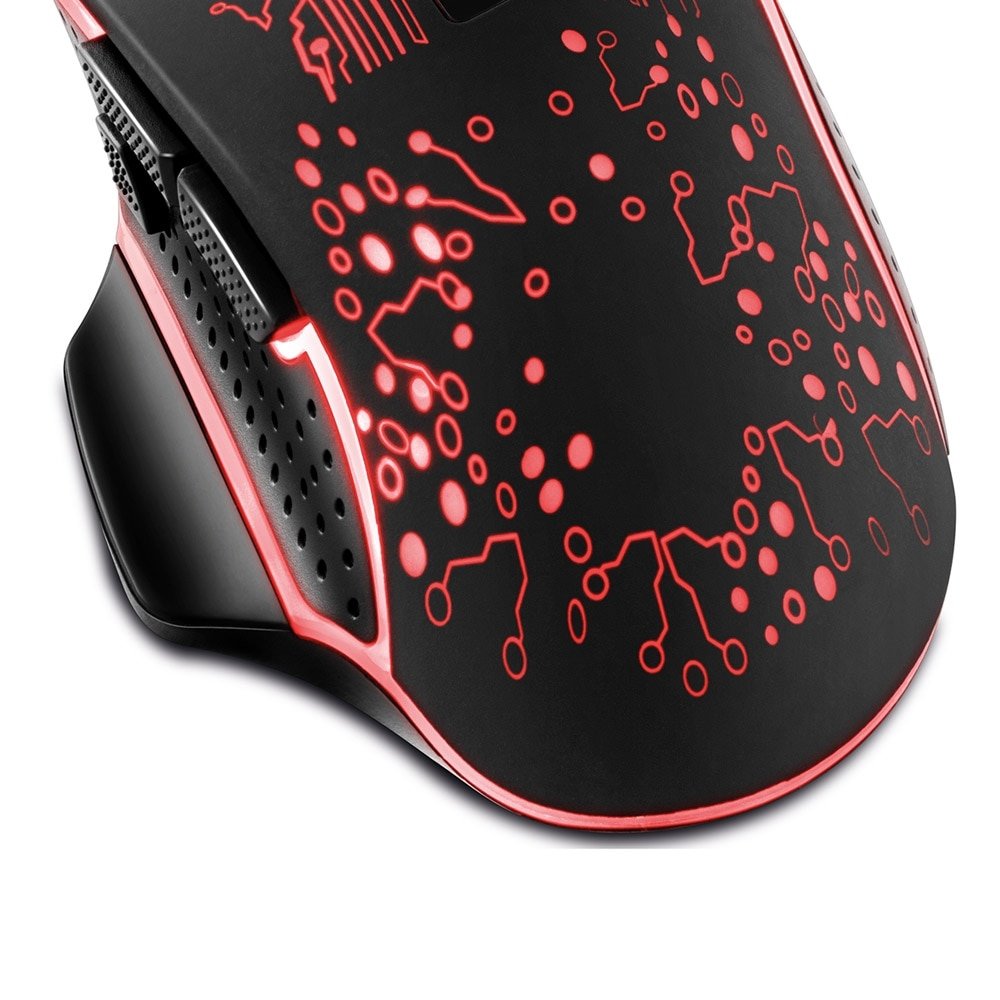 Mouse Gamer Xzone GMF03 USB Ergonômico LED 3200dpi RGB Preto