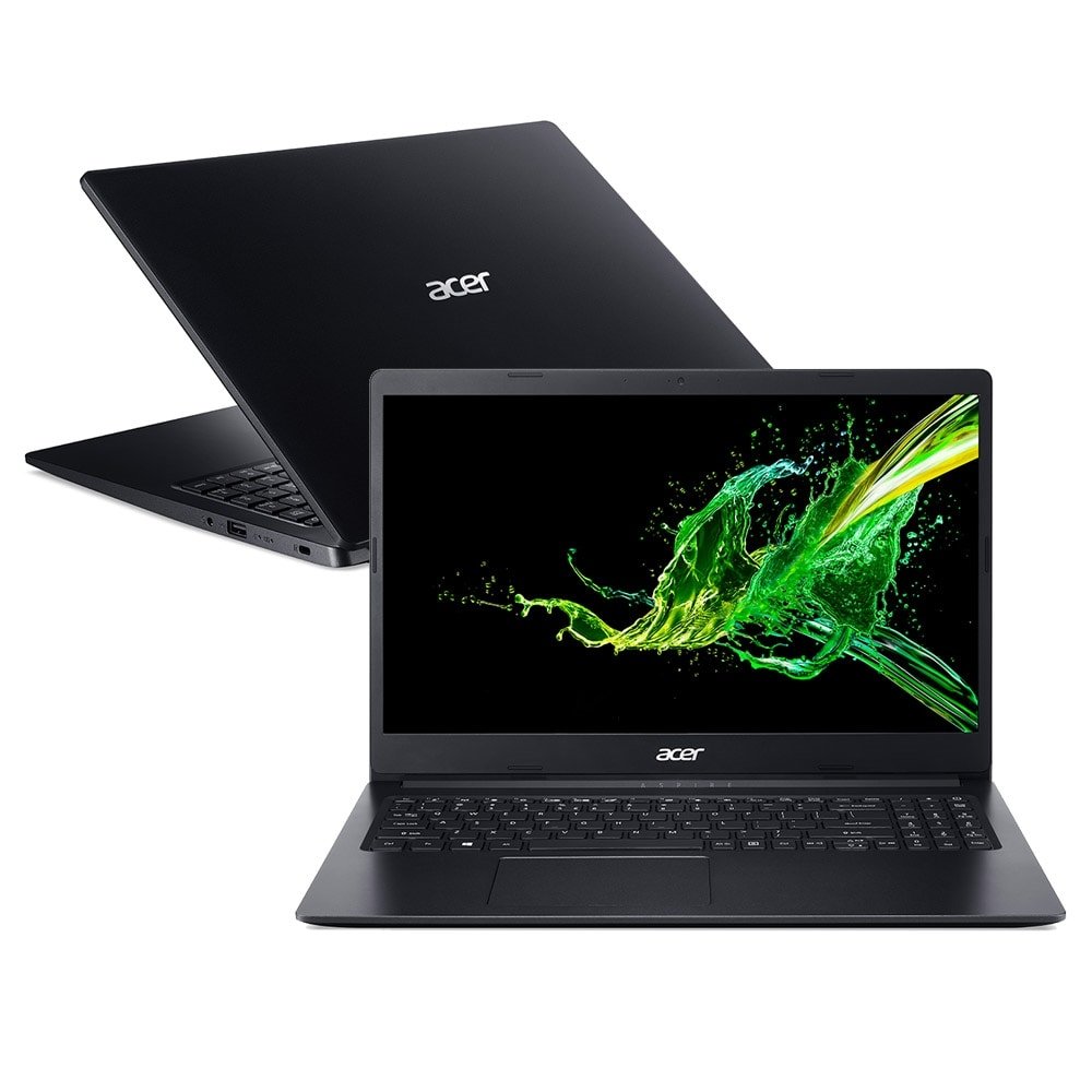 Notebook Acer Aspire 3, Intel Celeron N4000, 4GB, 1TB, Tela 15.6", Placa de Vídeo Intel HD Graphics® 600,Endless OS, Preto