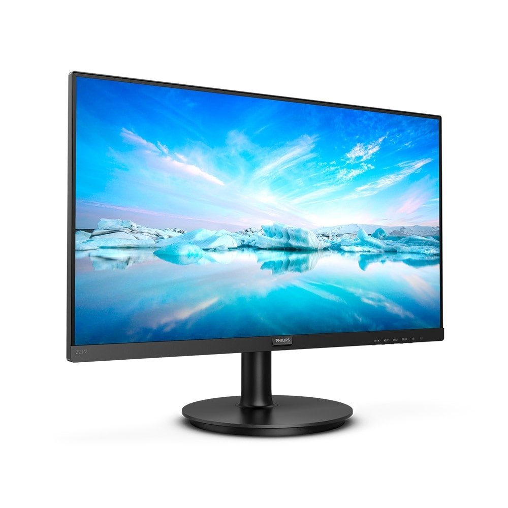 Monitor LED 21.5" Philips 221V8, Full HD, Resolução 1920x1080, Borda Fina, HDMI, VGA, Painel WVA, 75HZ