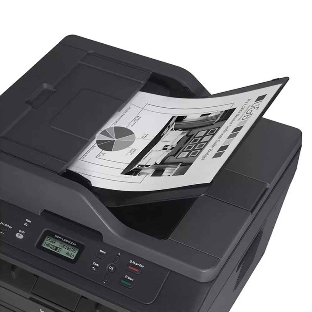 Multifuncional Brother DCPL2540 Laser Eletrofotográfico, Wi-fi, Wireless, USB, Preto, 110V