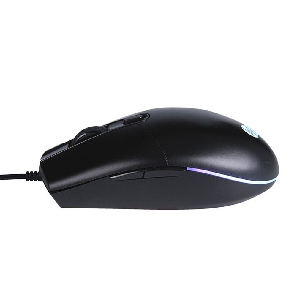 Mouse Óptico HP M260 6400DPI Gamer RGB 6 Botões Preto