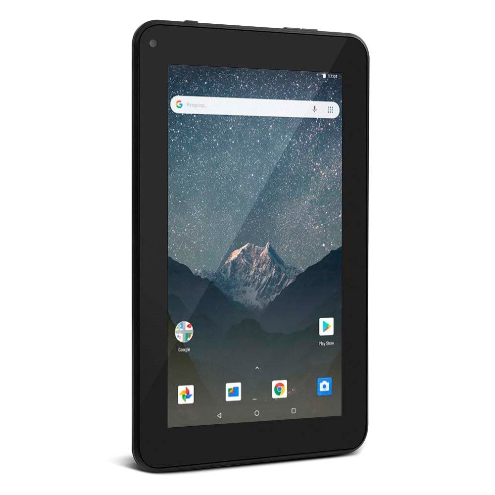 Tablet Multilaser M7S GO Preto, Tela 7", Wi-Fi, Android 8.1, Câmera Frontal de 1.3MP, 1GB RAM e 16GB