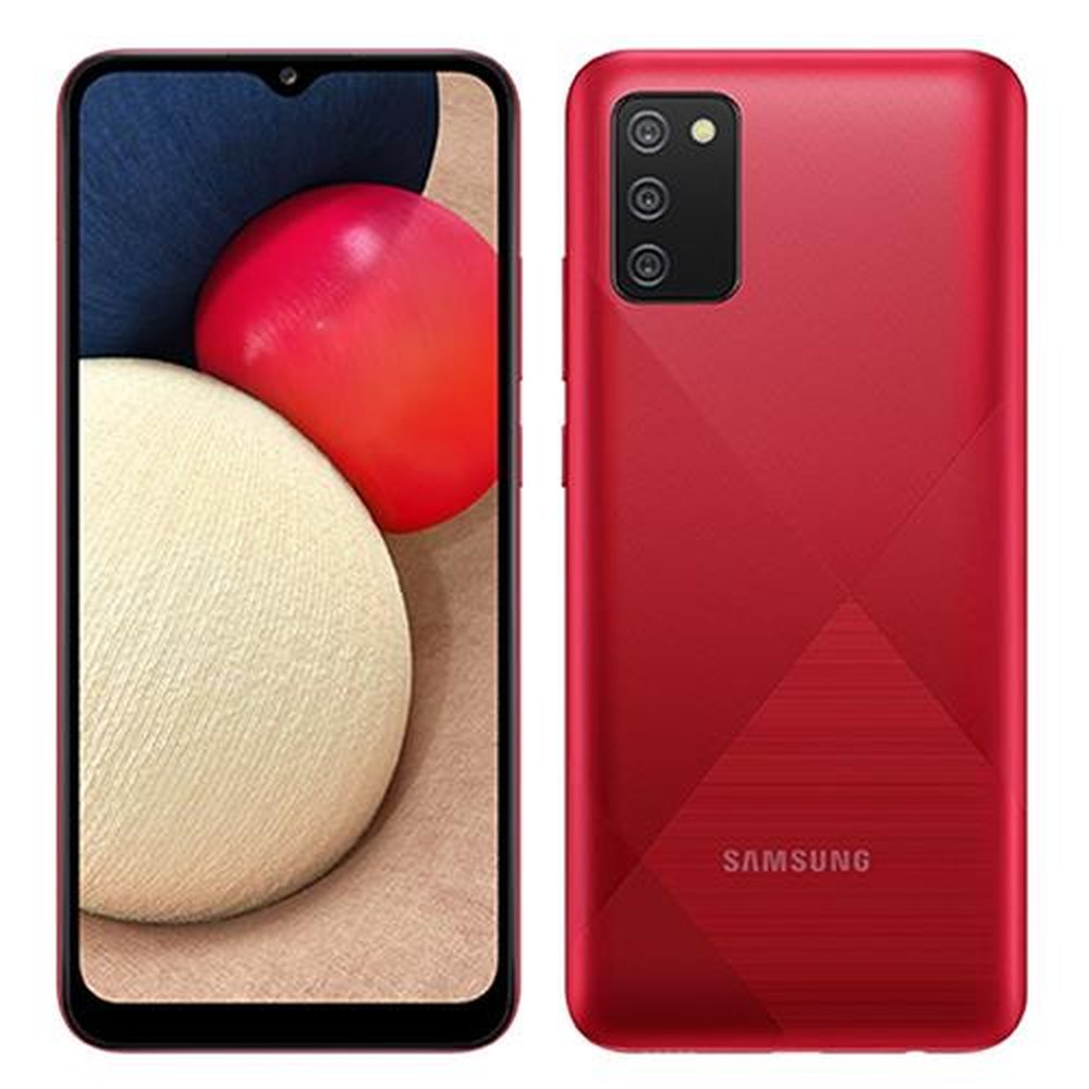 Smartphone Samsung Galaxy A02s Vermelho, Tela 6.5", 4G+Wi-Fi, And. 10, Câm. Tras. de 13+2+2, Frontal de 5MP, 3GB RAM, 32GB