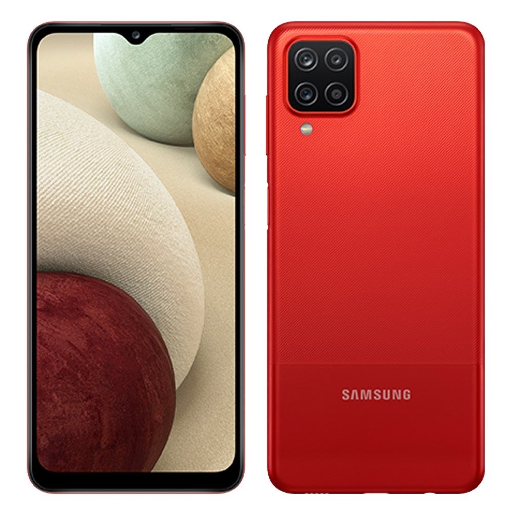 Smartphone Samsung Galaxy A12, Vermelho, Tela 6.5", 4G+Wi-Fi, And. 10, Câm. Tras. de 48+5+2+2MP, Frontal de 8MP, 4GB RAM, 64GB