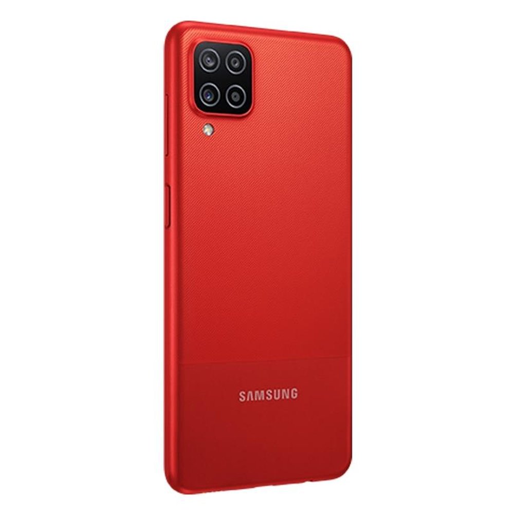 Smartphone Samsung Galaxy A12 Vermelho, Tela 6.5", 4G+Wi-Fi, And. 10, Câm. Tras. de 48+5+2+2MP, Frontal de 8MP, 4GB RAM, 64GB