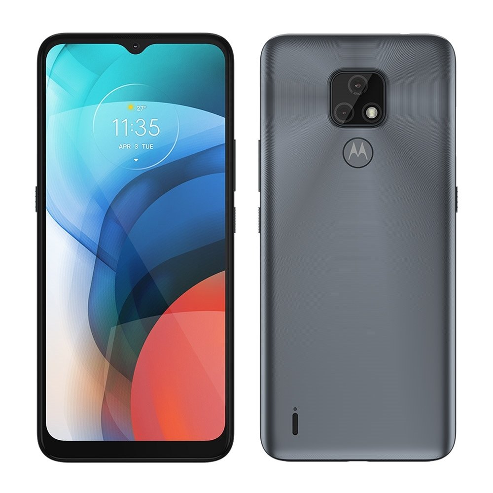 Smartphone Motorola Moto E7, Cinza Metálico, Tela 6.5", 4G+Wi-Fi, Android 10, Câm Traseira 48MP+2MP, Frontal 5MP, 64GB