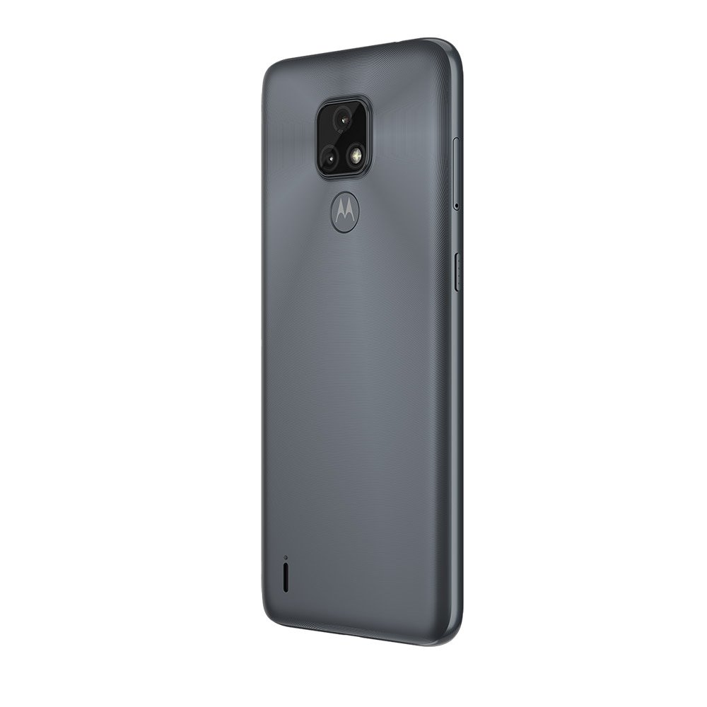 Smartphone Motorola Moto E7, Cinza Metálico, Tela 6.5", 4G+Wi-Fi, Android 10, Câm Traseira 48MP+2MP, Frontal 5MP, 64GB