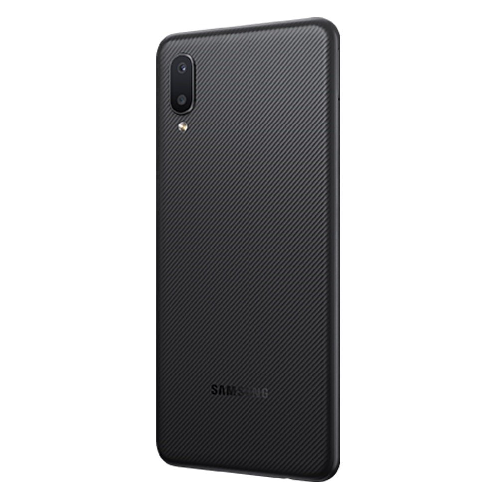 Smartphone Samsung Galaxy A02, Preto, 6.5", 4G+Wi-fi, Android 10, Câmera 13+2MP, Frontal 5MP, 2GB RAM, 32GB
