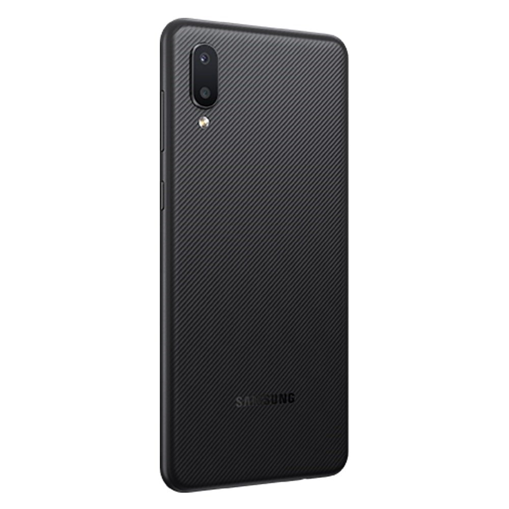 Smartphone Samsung Galaxy A02, Preto, 6.5", 4G+Wi-fi, Android 10, Câmera 13+2MP, Frontal 5MP, 2GB RAM, 32GB