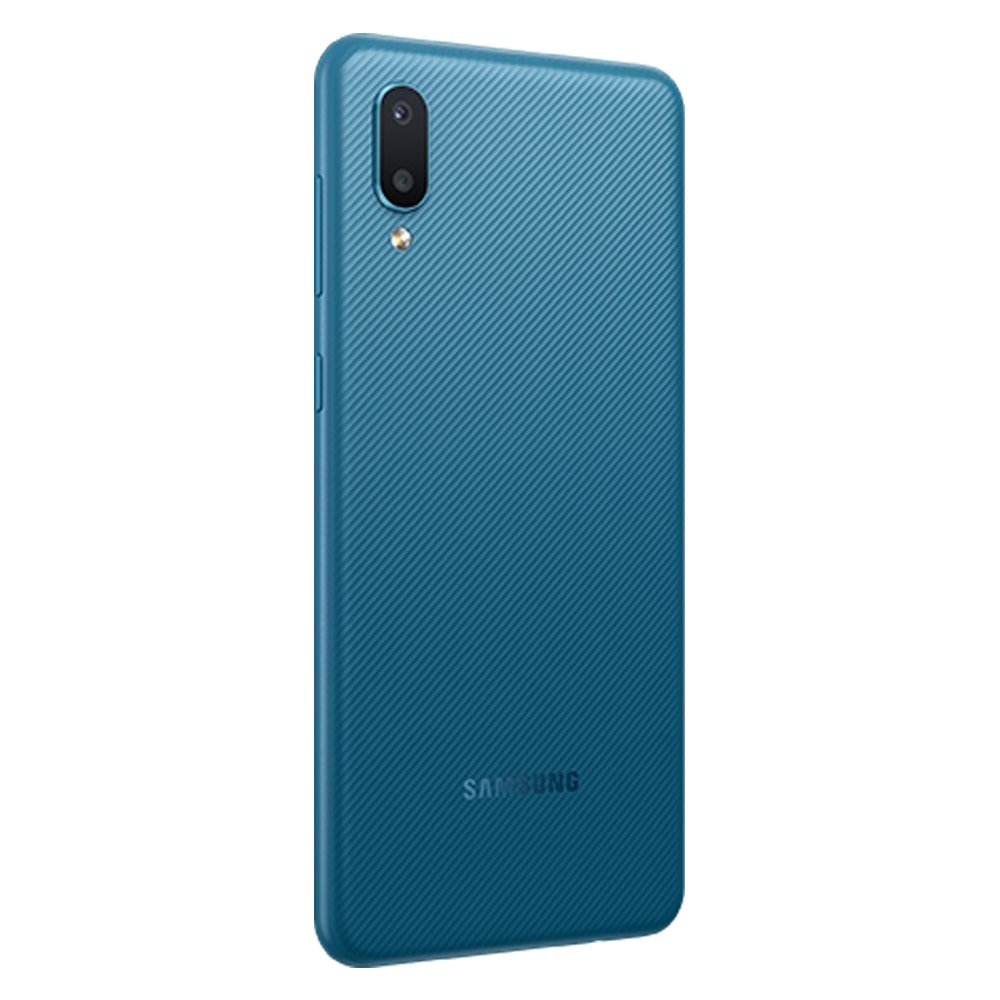 Smartphone Samsung Galaxy A02 Azul, 6.5", 4G+Wifi, Android 10, Câmera 13+2MP, Frontal 5MP, 2GB RAM, 32GB