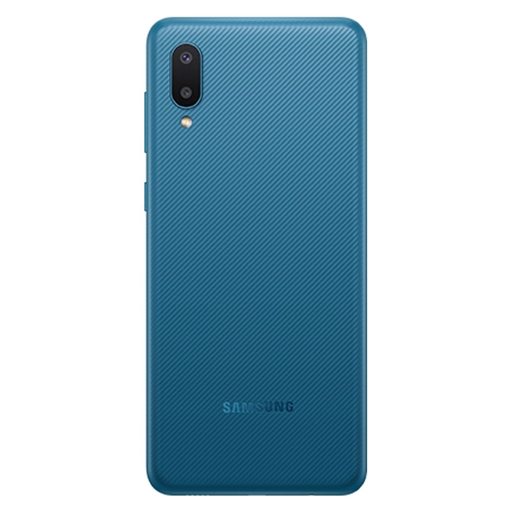 Smartphone Samsung Galaxy A02 Azul, 6.5", 4G+Wifi, Android 10, Câmera 13+2MP, Frontal 5MP, 2GB RAM, 32GB
