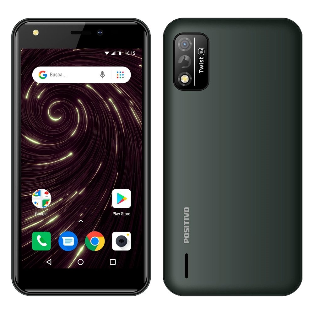 Smartphone Positivo Twist, Cinza, Tela de 5", 4G+Wi-Fi, Câm. Tras. de 8MP, Frontal de 5MP, 32GB