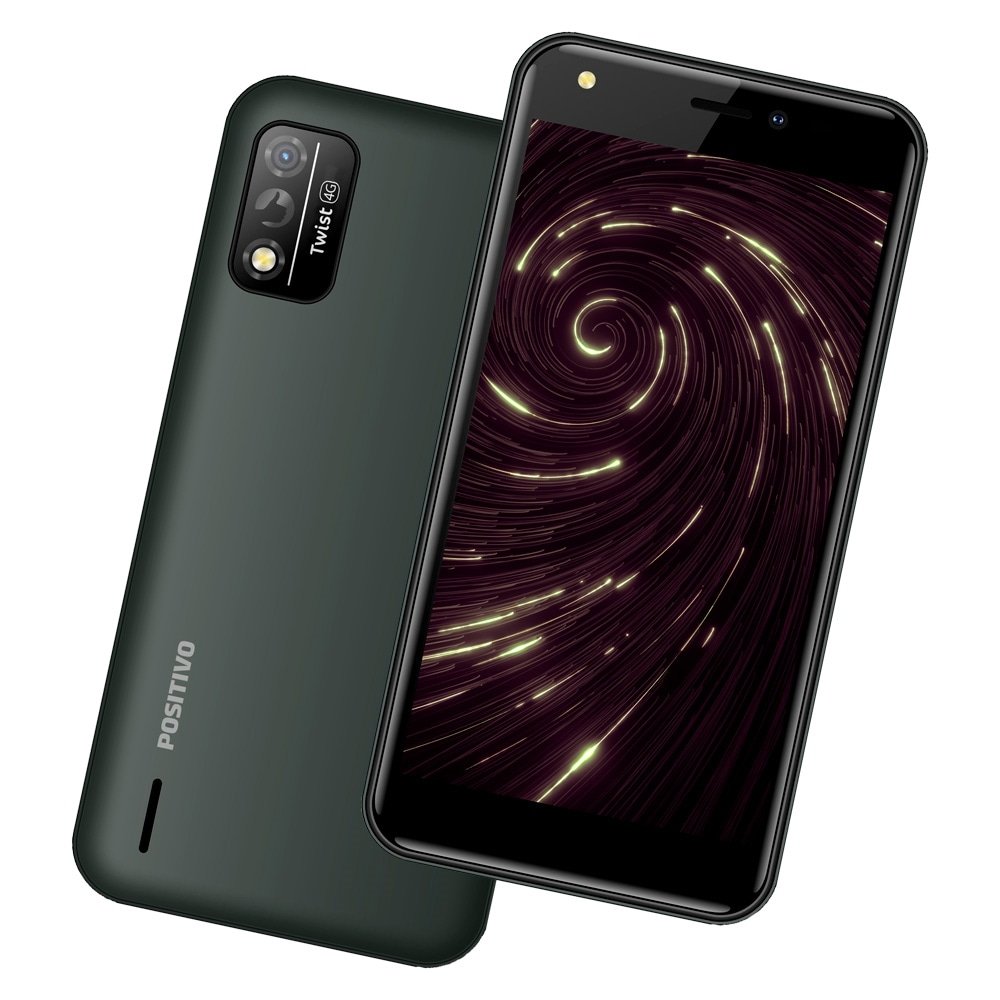 Smartphone Positivo Twist, Cinza, Tela de 5", 4G+Wi-Fi, Câm. Tras. de 8MP, Frontal de 5MP, 32GB