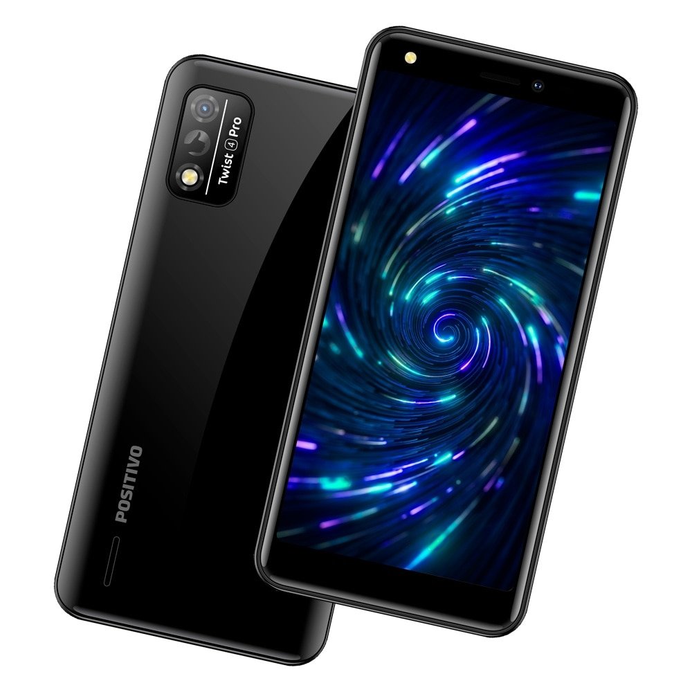 Smartphone Positivo Twist 4 Pro, Preto, Tela de 5.5", 4G+Wi-Fi, Câm. Tras. de 8MP, Frontal de 8MP, 64GB