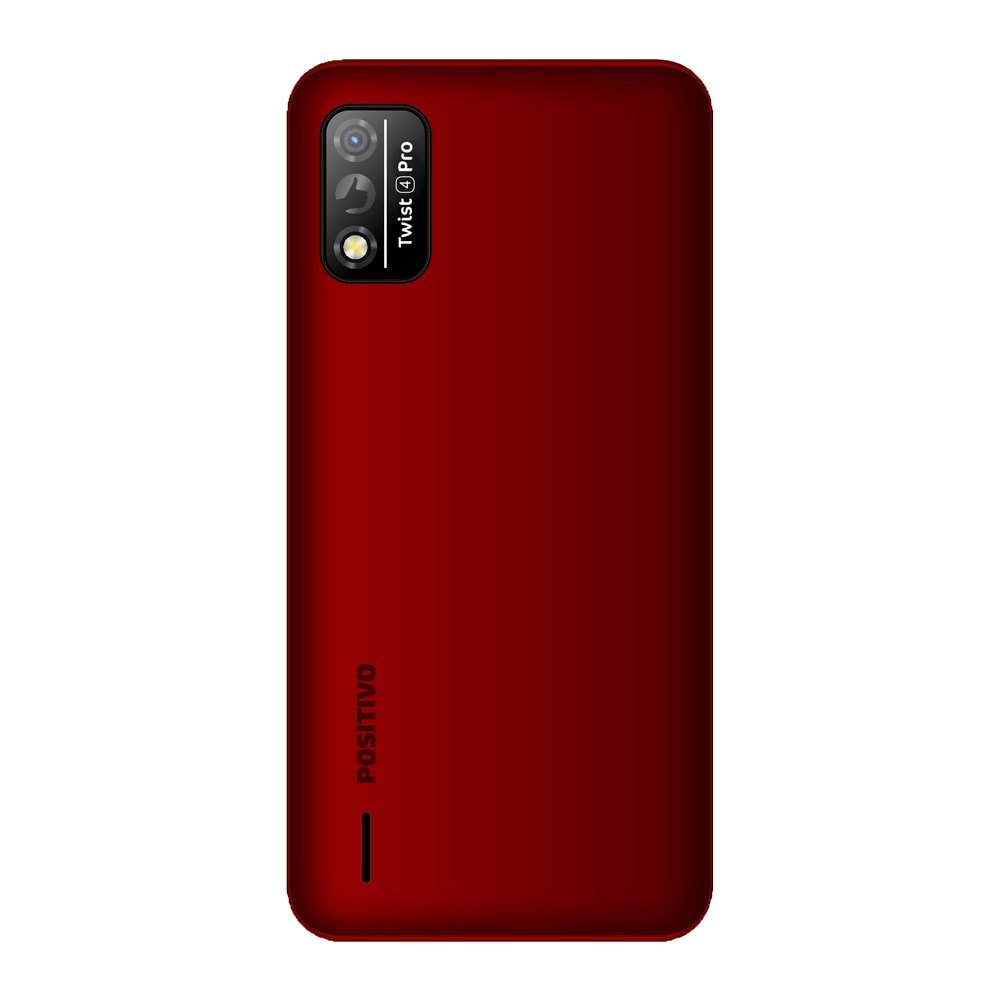 Smartphone Positivo Twist 4 Pro, Vermelho, Tela de 5.5", 4G+Wi-Fi, Câm. Tras. de 8MP, Frontal de 8MP, 64GB