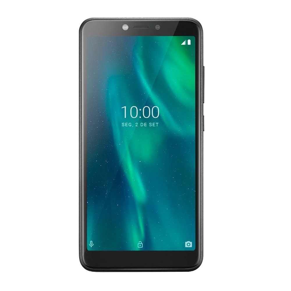 Smartphone Multilaser F P9130, Preto, Tela 5.5", 3G+ Wi-Fi, Android 9, Câm Traseira 5MP+5MP e Frontal, 32GB, 1GB RAM