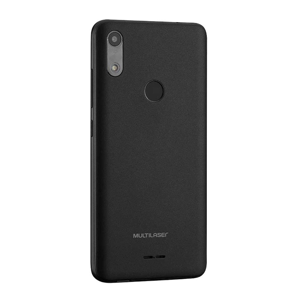 Smartphone Multilaser F P9130, Preto, Tela 5.5", 3G+ Wi-Fi, Android 9, Câm Traseira 5MP+5MP e Frontal, 32GB, 1GB RAM