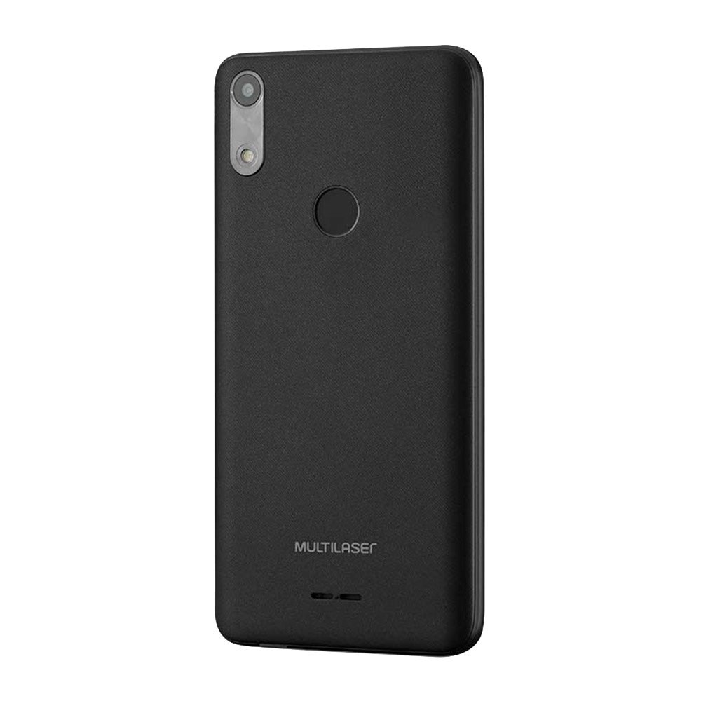 Smartphone Multilaser F P9130, Preto, Tela 5.5", 3G+ Wi-Fi, Android 9, Câm Traseira 5MP+5MP e Frontal, 32GB, 1GB RAM