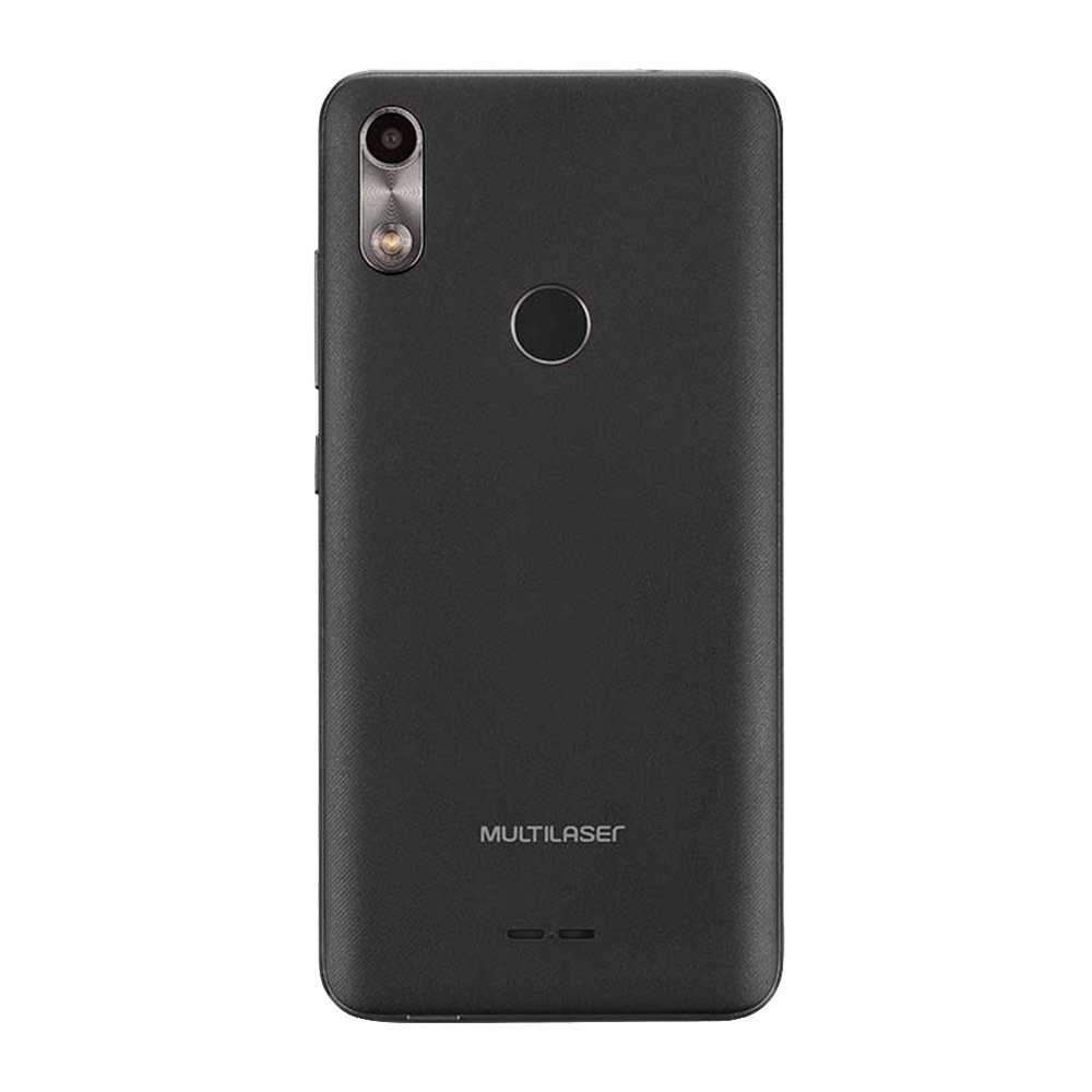 Smartphone Multilaser F P9130, Preto, Tela 5.5", 3G+ Wi-Fi, Android 9, Câm Traseira 5MP+5MP e Frontal, 32GB, 1GB RAM