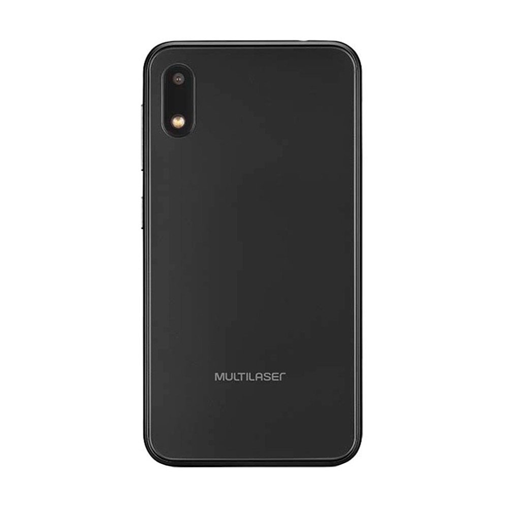 Smartphone Multilaser E LITE P9126,Preto, Tela 4.0", 3G+ Wi-Fi, Android 8.1, Câm Traseira 5MP+5MP e Frontal, 32GB 512MB RAM