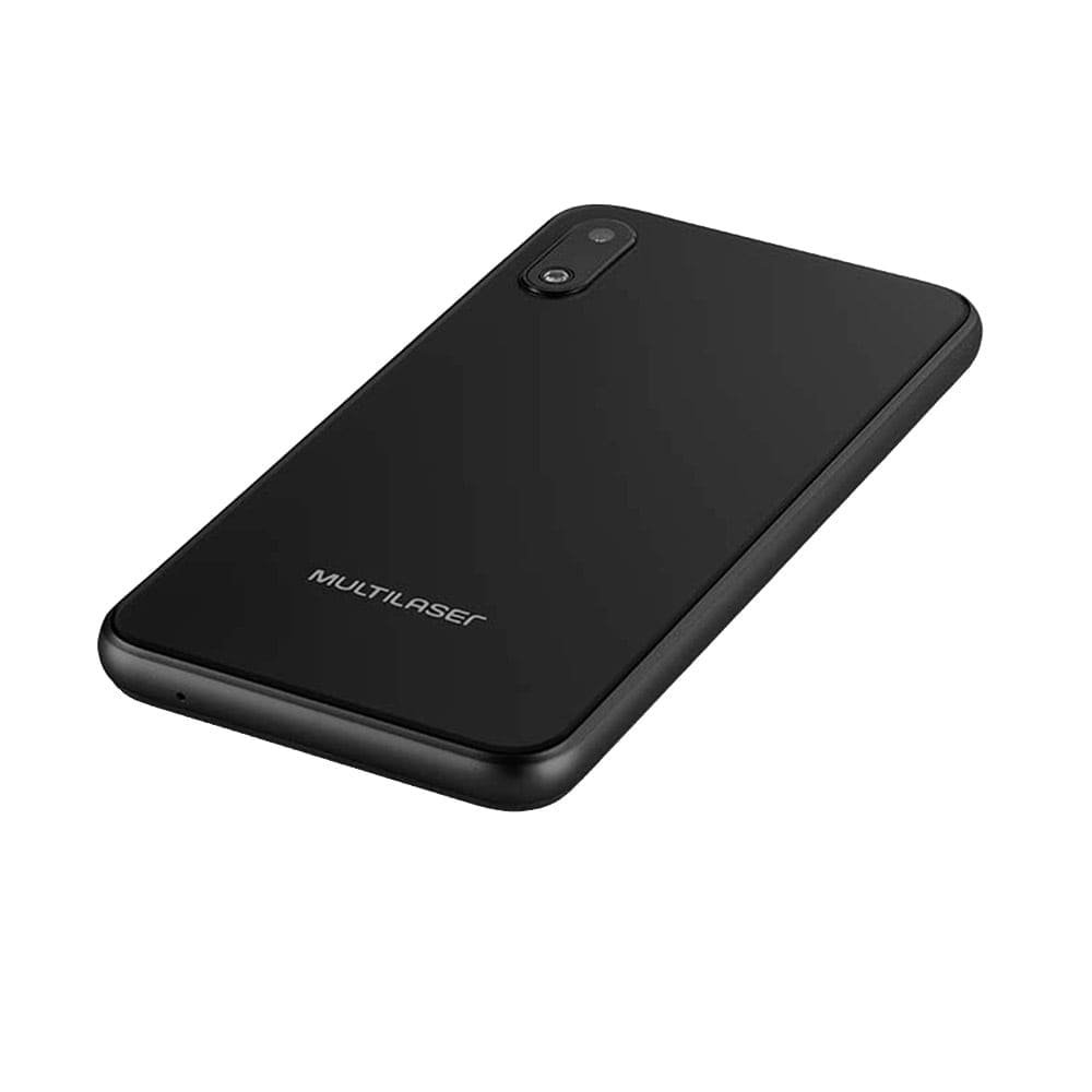 Smartphone Multilaser E LITE P9126,Preto, Tela 4.0", 3G+ Wi-Fi, Android 8.1, Câm Traseira 5MP+5MP e Frontal, 32GB 512MB RAM