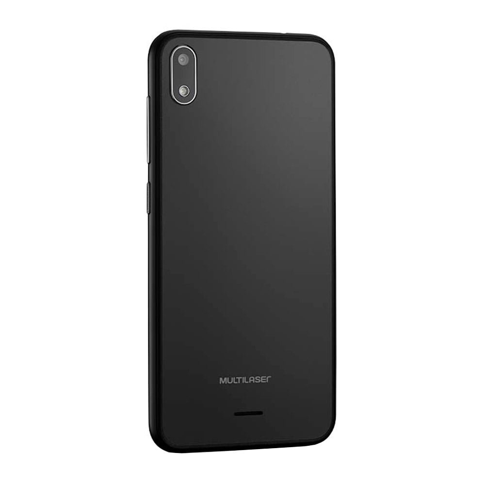 Smartphone Multilaser E P9128,Preto, Tela 5.0", 3G+ Wi-Fi, Android 8.1, Câm Traseira 5MP+5MP e Frontal, 32GB, 512MB RAM